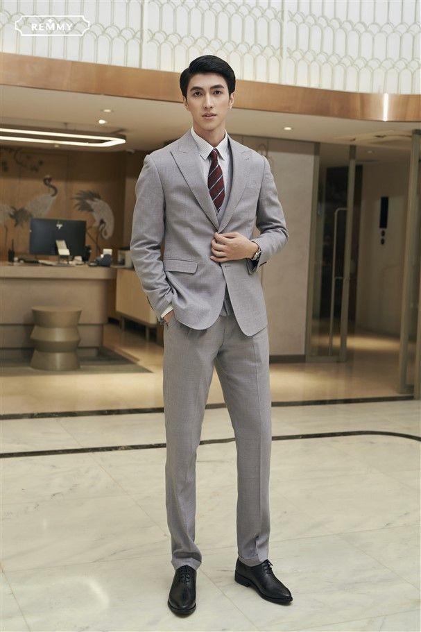Mẫu vest màu ghi