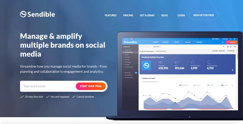 Las mejores herramientas de gestión de redes sociales: Sendible 