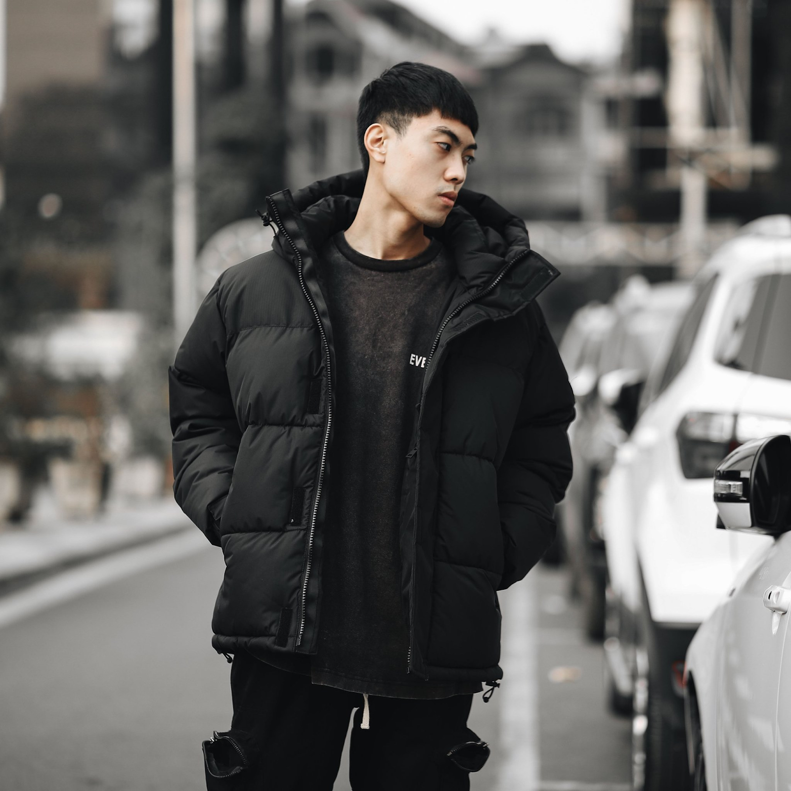 Outfit ấn tượng cùng áo khoác phao nam tại Candles