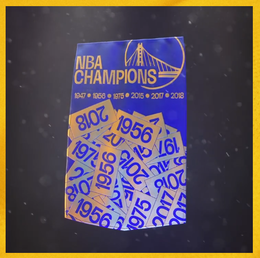 Warriors NBA Championship Banner (1-Of-1) nft