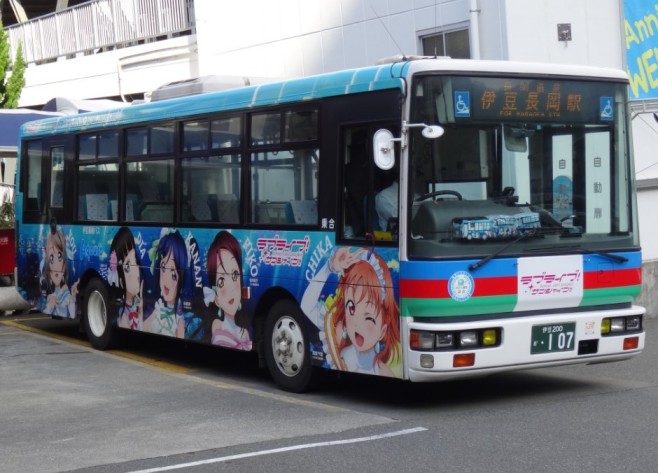 The Love Live! decorated bus
