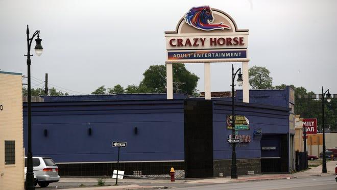 The Crazy Horse strip club on Michigan Ave. in Detroit.
