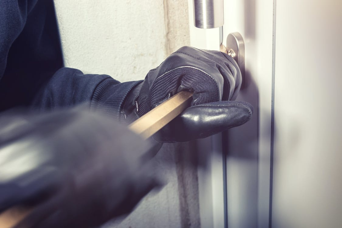 breaking into a door