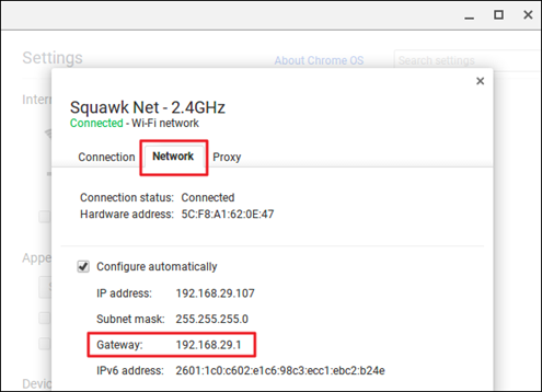IP address of TP-Link Router