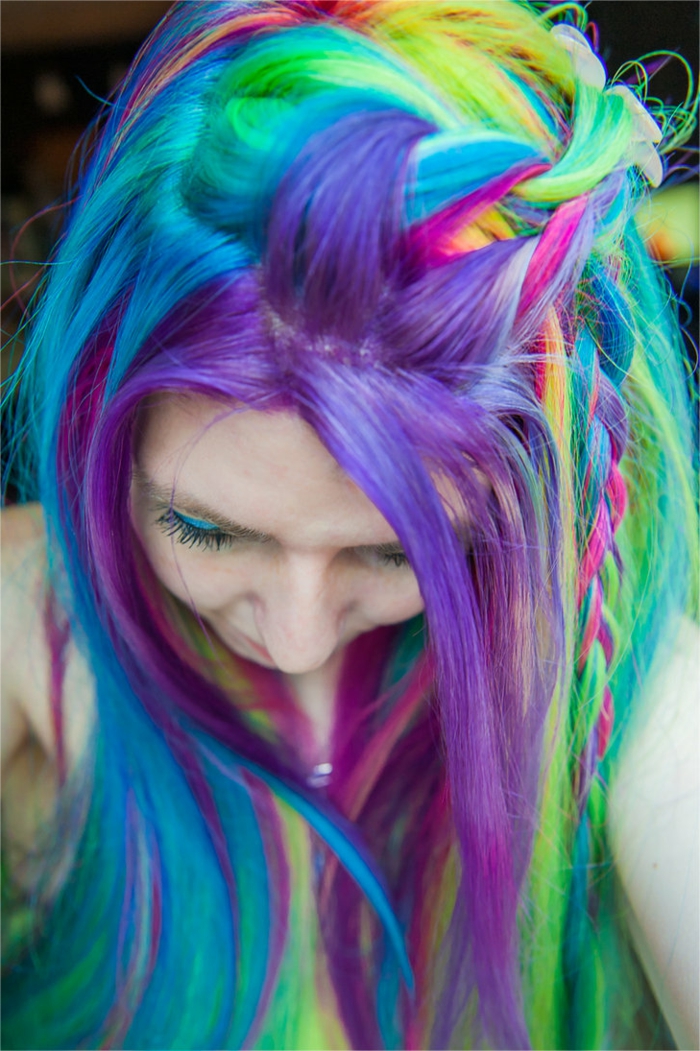 Dadsda Bunte Haare Grelle Regenbogen Zarte Pastell Oder Leicht Ineinander Verlaufende Farben Die Entscheidung Treffen Sie