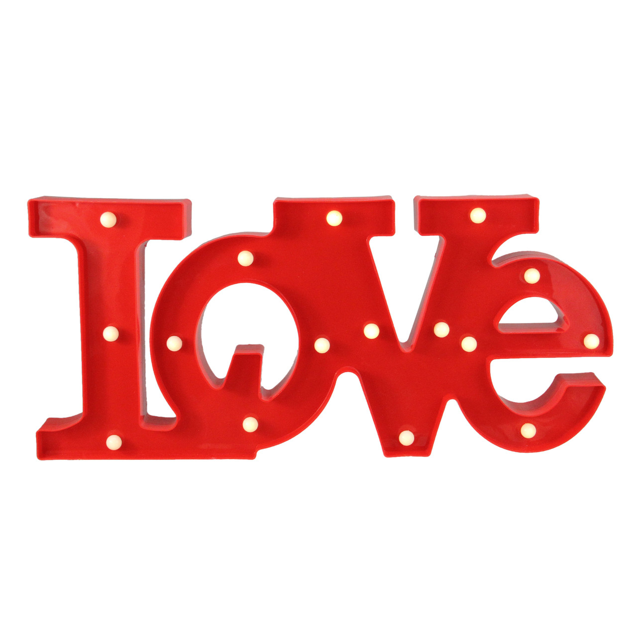 20-inch red LOVE LED marquee wall sign