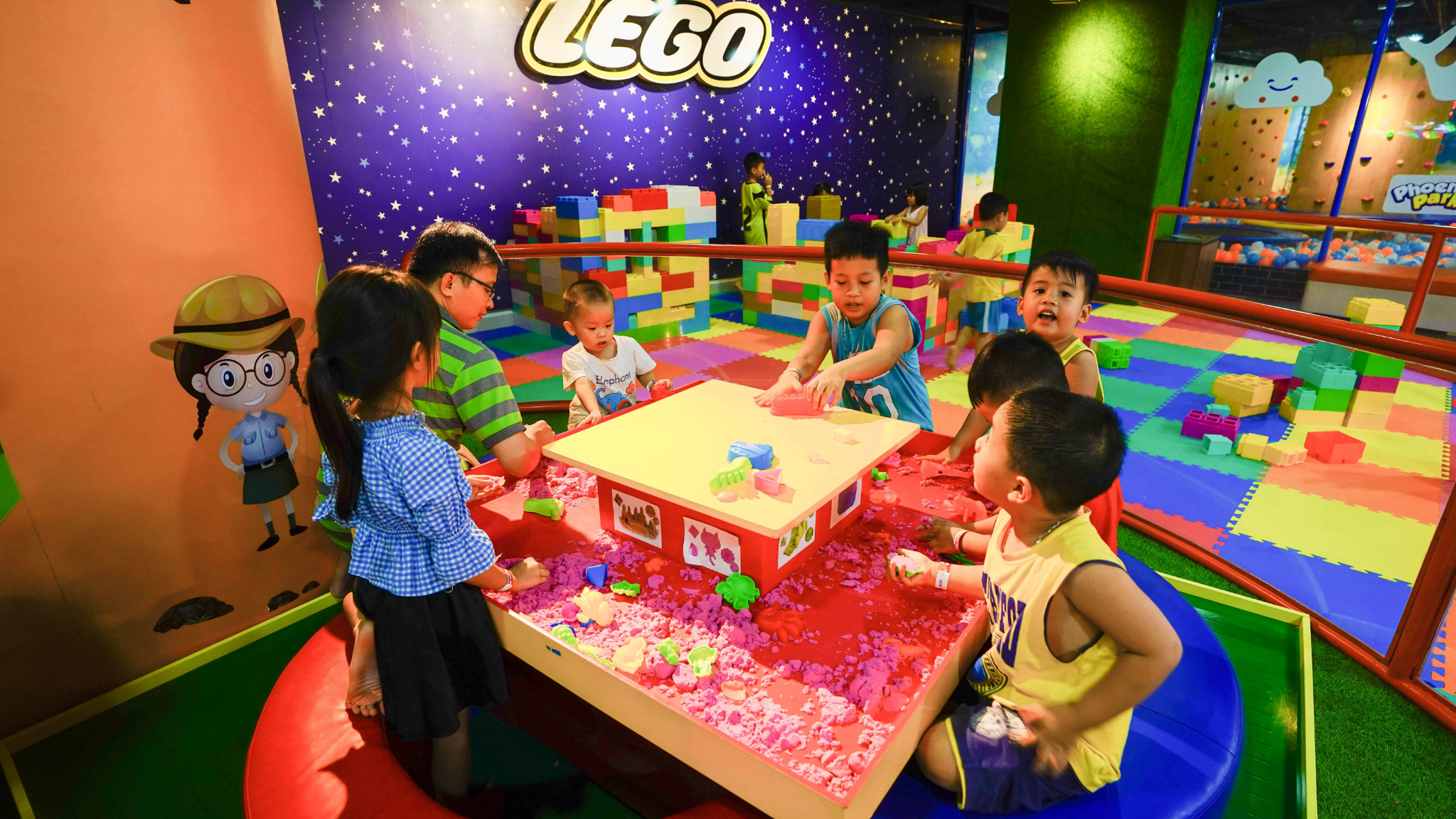 Khu vui chơi thoải mái dành cho các bé