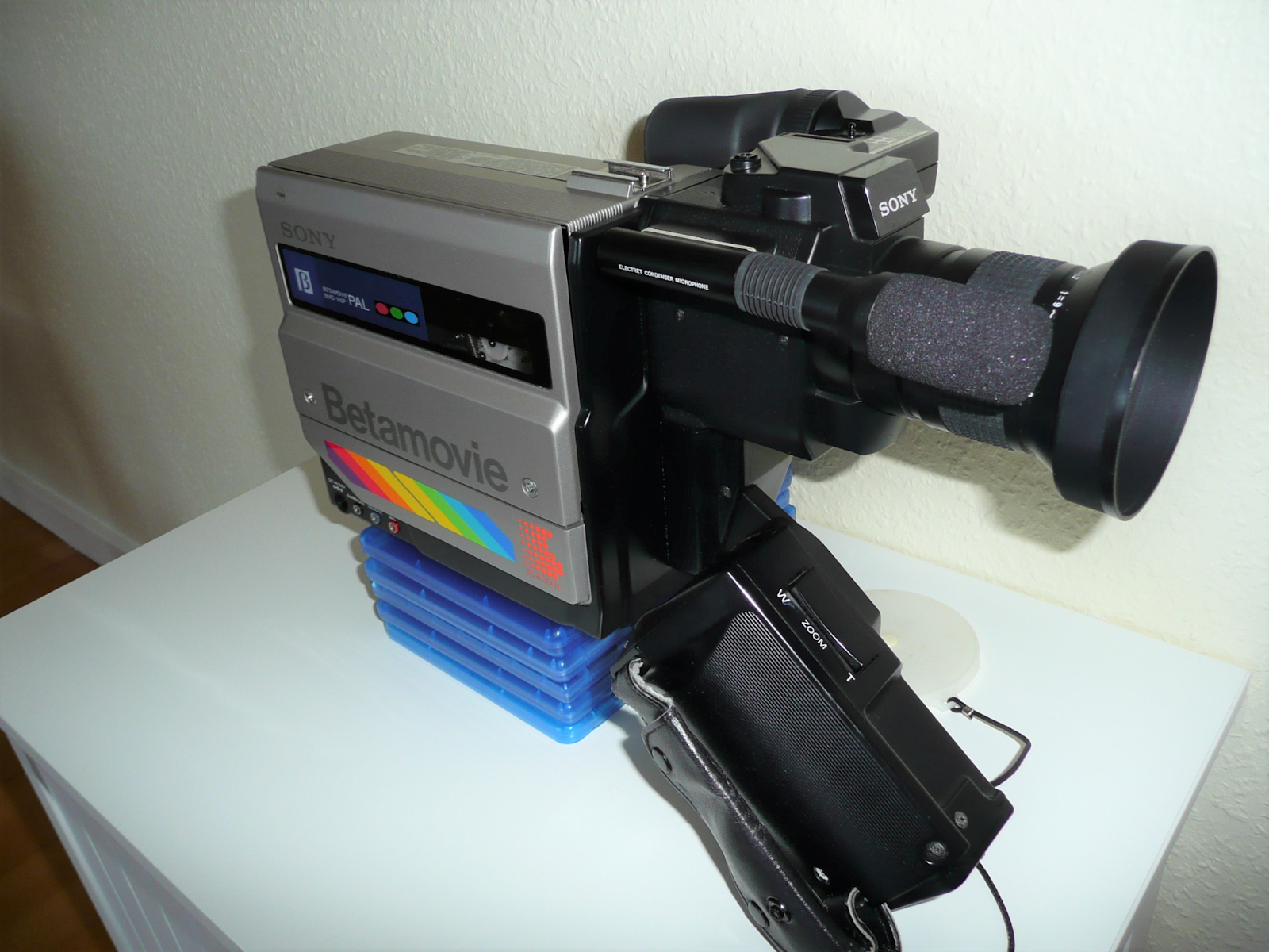 Camcorder Betamax — tecnologia do ano de nascimento 1983