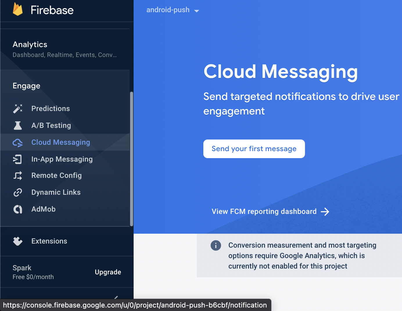 Firebase Cloud Messaging