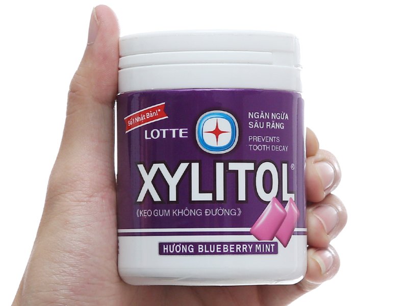 Kẹo cao su Xylitol không đường có khả năng làm sạch vi khuẩn 