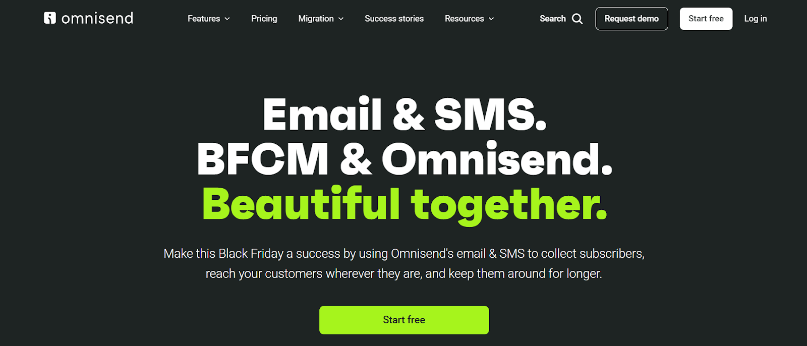 Omnisend's Homepage