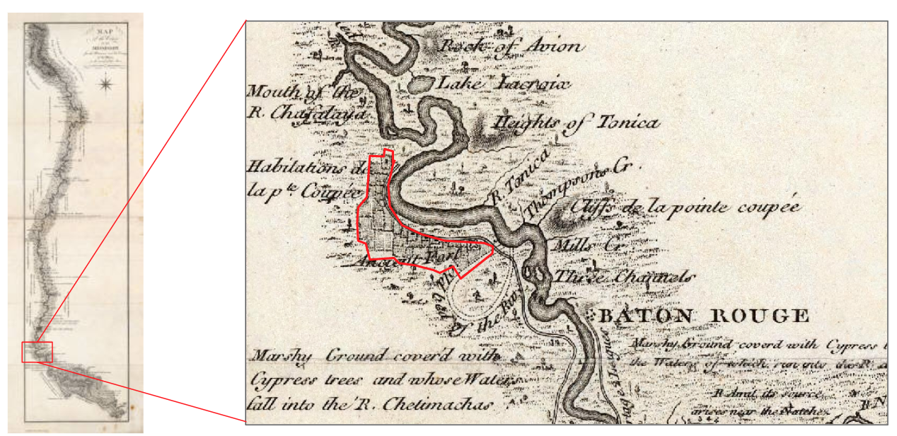 1861 SLAVE MAP LA Pineville Plaquemine Ponchatoula Prairieville Prien Raceland 