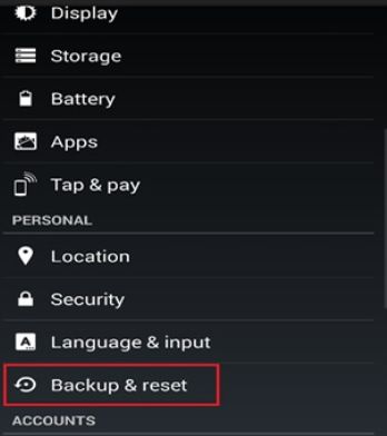 Resetting When RCA Tablet Is Powered-On