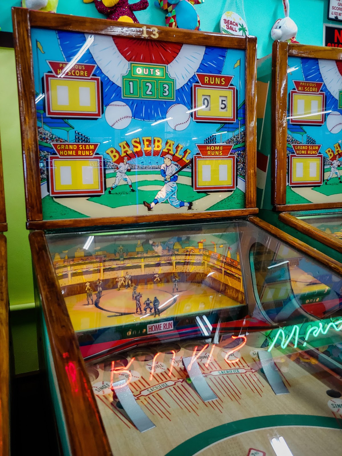 Baseball Pinball Arcade Games at Myrtle Beach