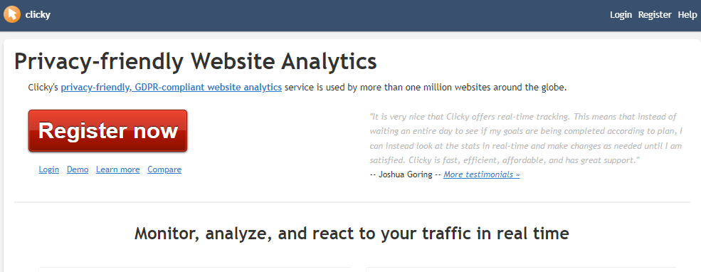 Clicky Website Analytics