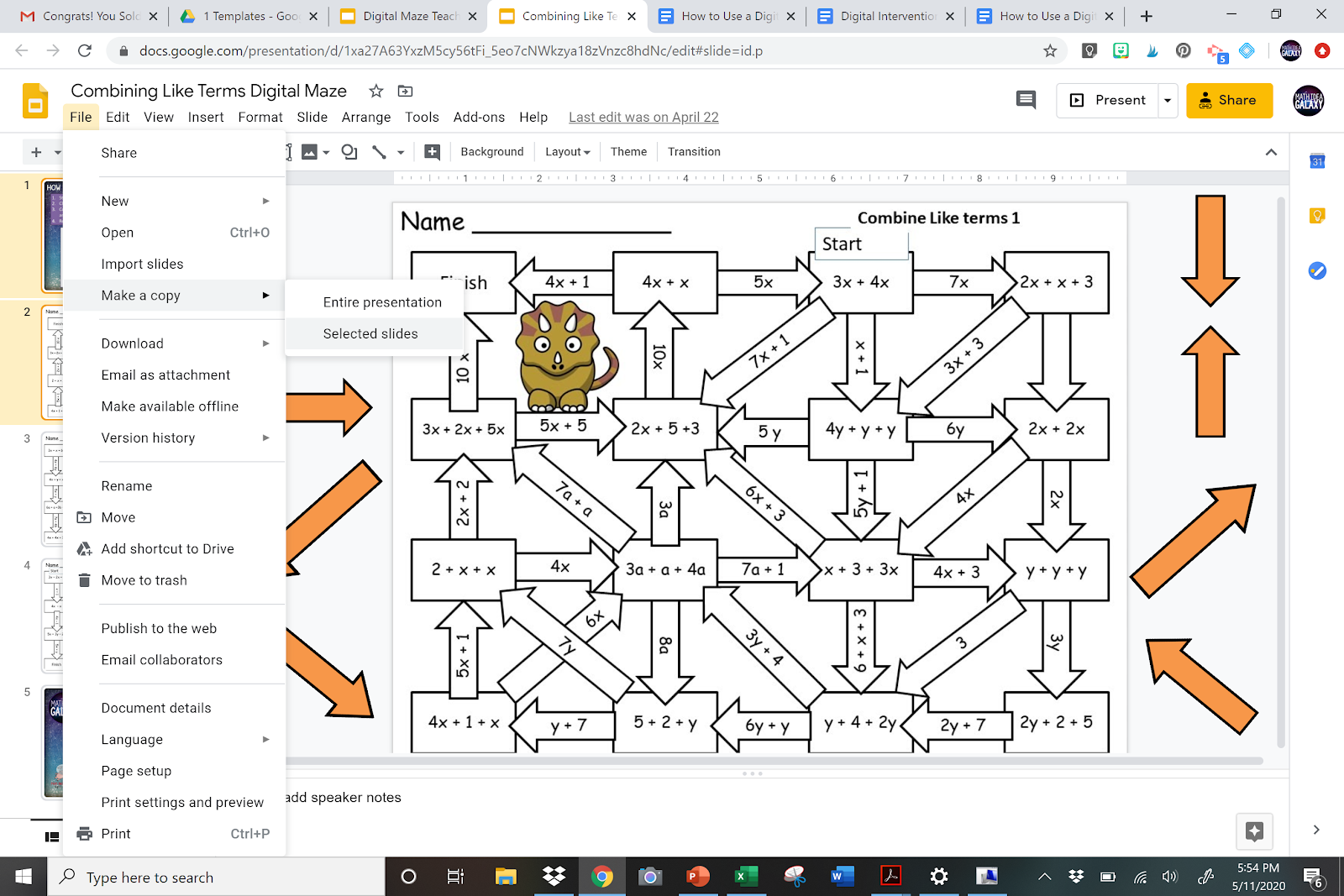Read more about how digital math mazes are a great option for distance learning and hybrid learning. Created in Google Slides they can be assigned with ease. Check them out.