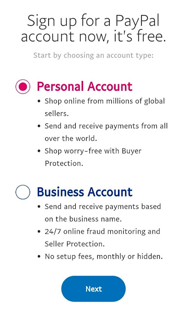 How to set up a PayPal account