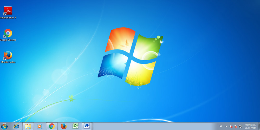 Windows 7 interface