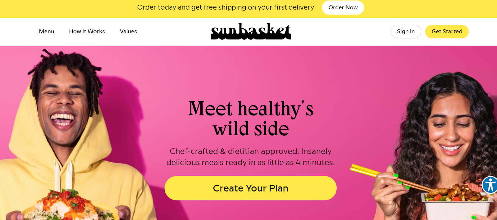 Sunbasket website