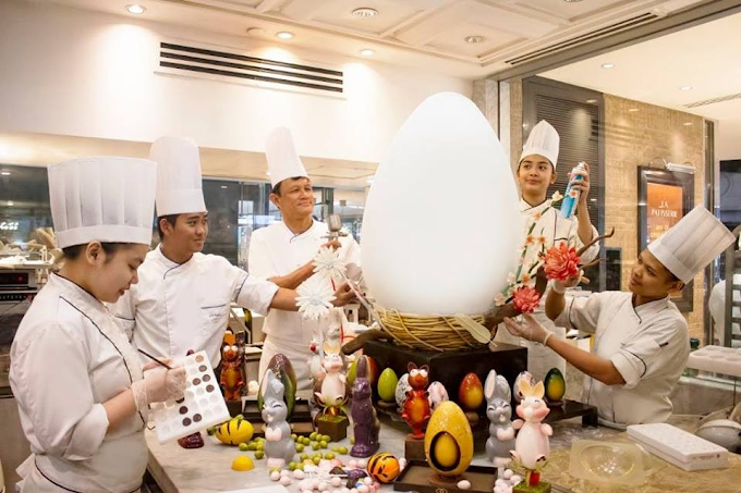 Celebrate Easter Sunday at Sofitel Manila and see the giant chocolate Easter Egg at Spiral 