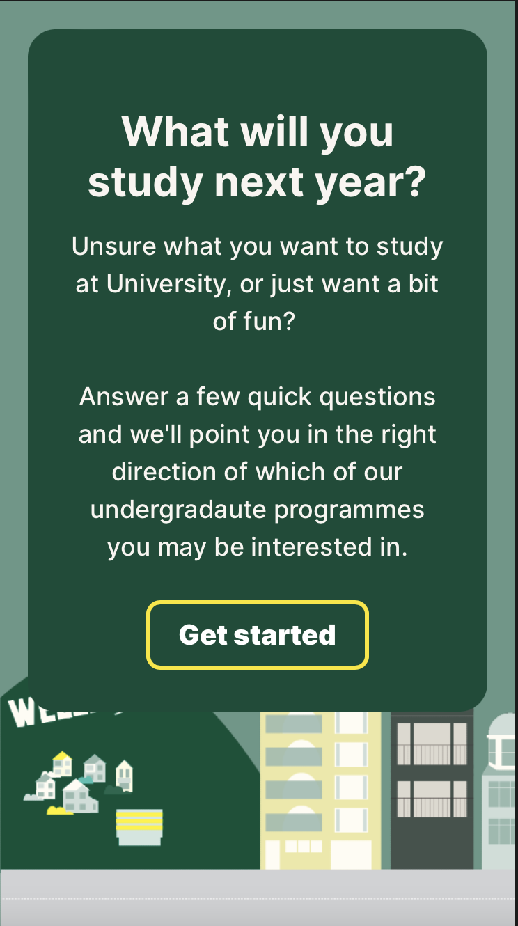 Back-to-school campaign example. - Victoria University of Wellington - Personality test