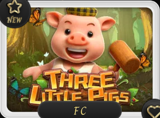 Giới thiệu game Slot đổi thưởng FC – Three Little Pigs tại cổng game điện tử OZE 