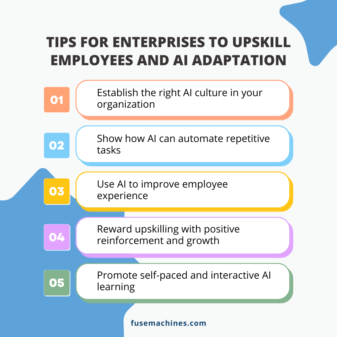 Tips for employees AI upskilling