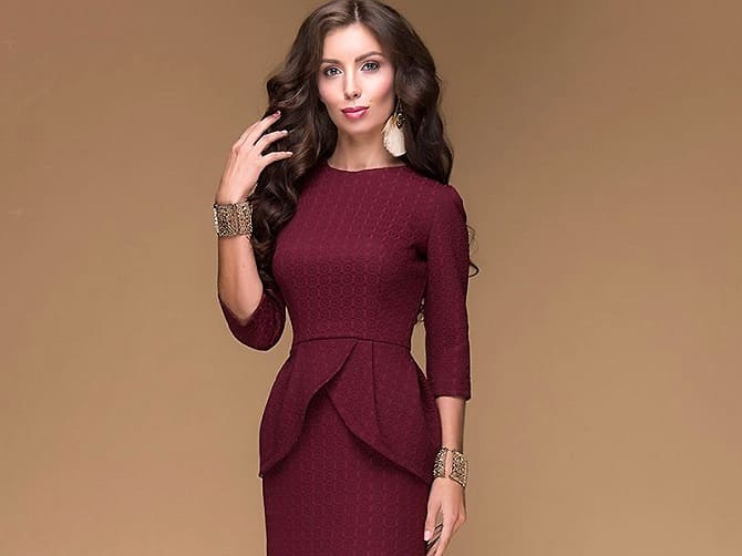 Marsala color: what to wear in 2022, a combination in clothes 24