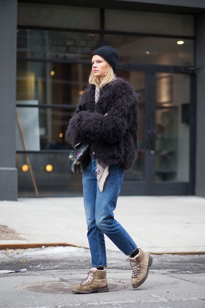 How to wear a faux fur jacket in style 6