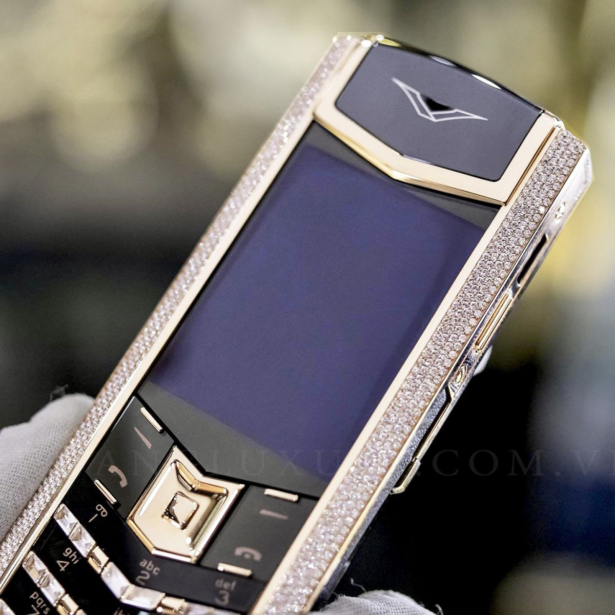 Vertu Signature S Rose Gold Full Diamond  | Hoàng Luxury