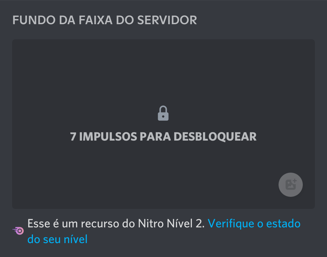 Inserindo banner do Discord no servidor via celular