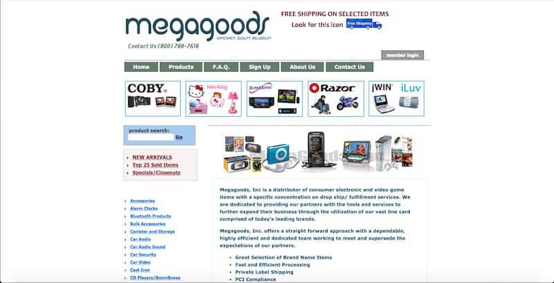 Megagoods - plataforma de envío directo 