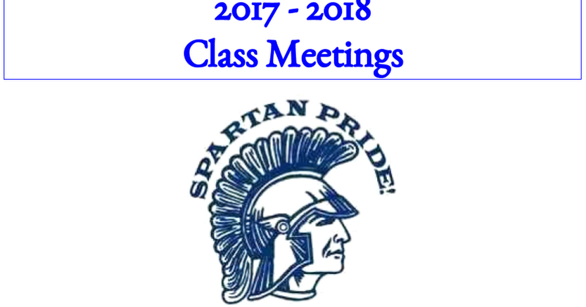 Class Meetings 17-18