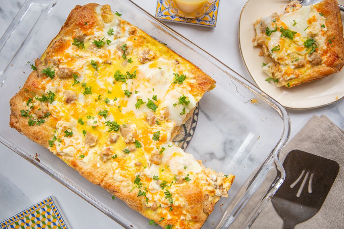 sausage and cream cheese breakfast casserole