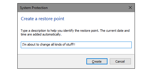 How to use system restore in windows