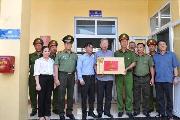 Bộ trưởng Công an Tô Lâm dẫn đầu đoàn công tác đến Đắk Lắk