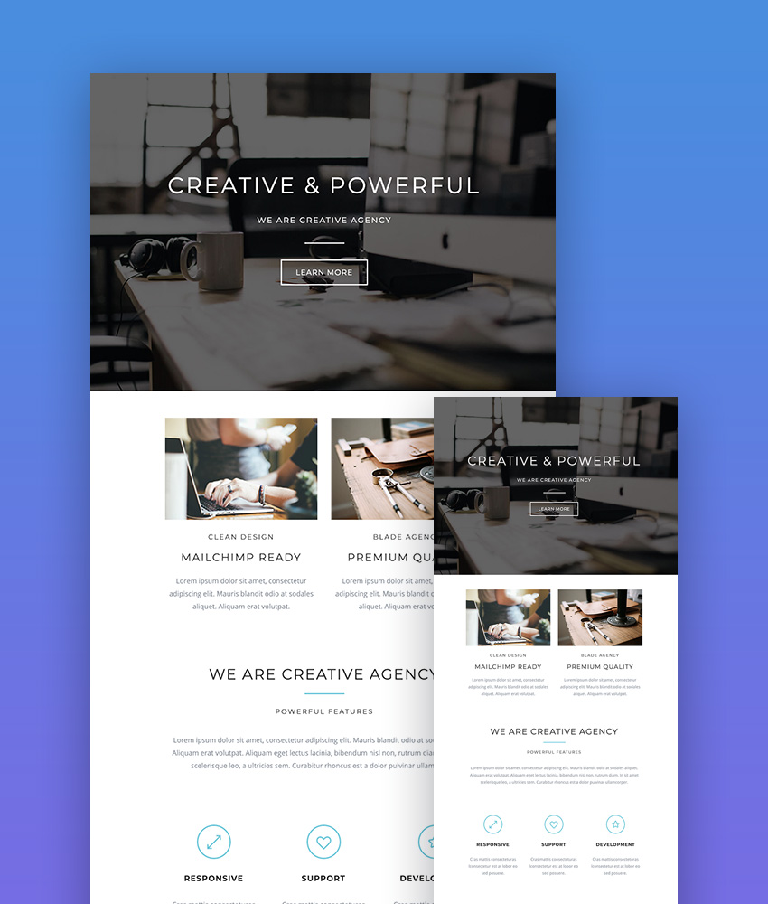 Blade Easy to Use Responsive Email Template