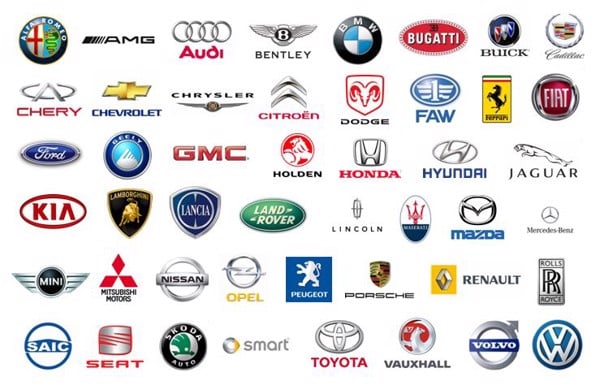 Các hãng xe nổi tiếng trong ngành công nghiệp ô tô thế giới