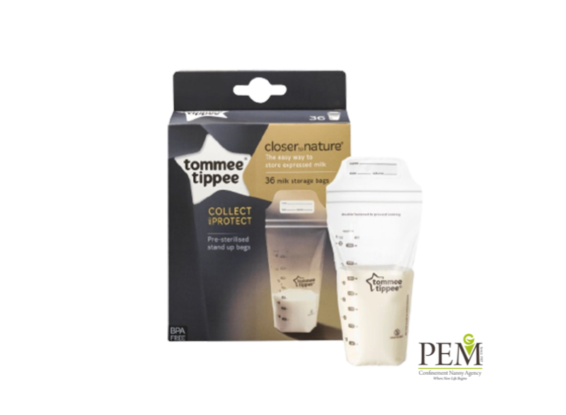 Tommee Tippee Closer To Nature Milk Storage Bags - PEM Confinement Nanny Agency