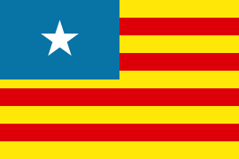 Estelada yanqui (creada en los años 1960, hoy en día en desuso)