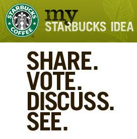 Starbucks 'My Starbucks Idea' Platform