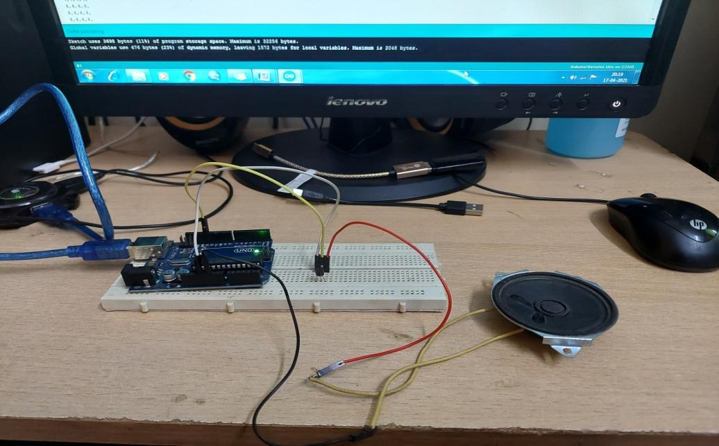Arduino with speaker 