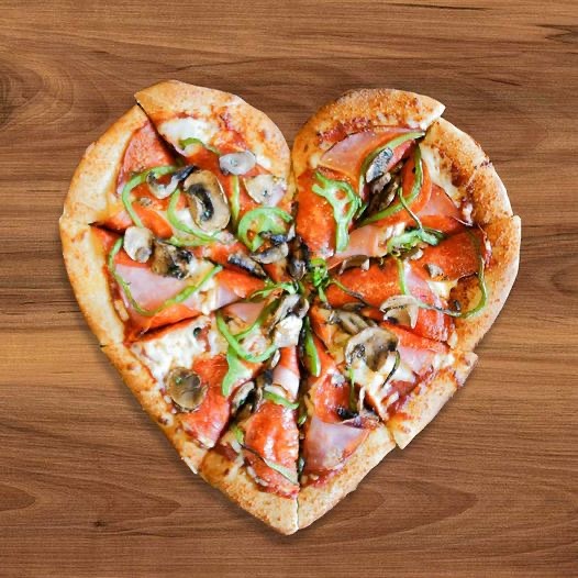 Boston's Heart Shaped Pizza