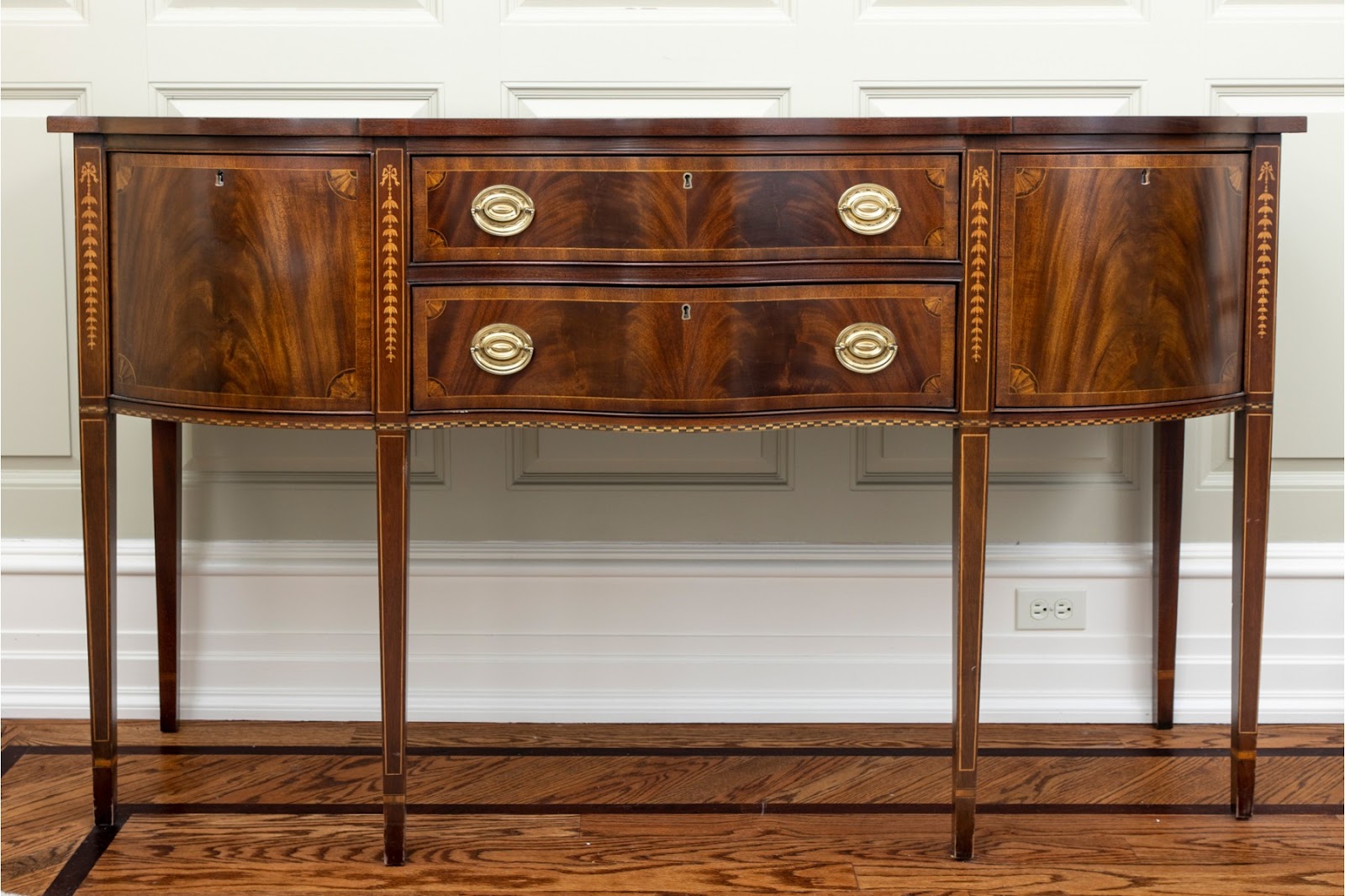 Fine Councill Craftsman Mahogany Regency Style Sideboard