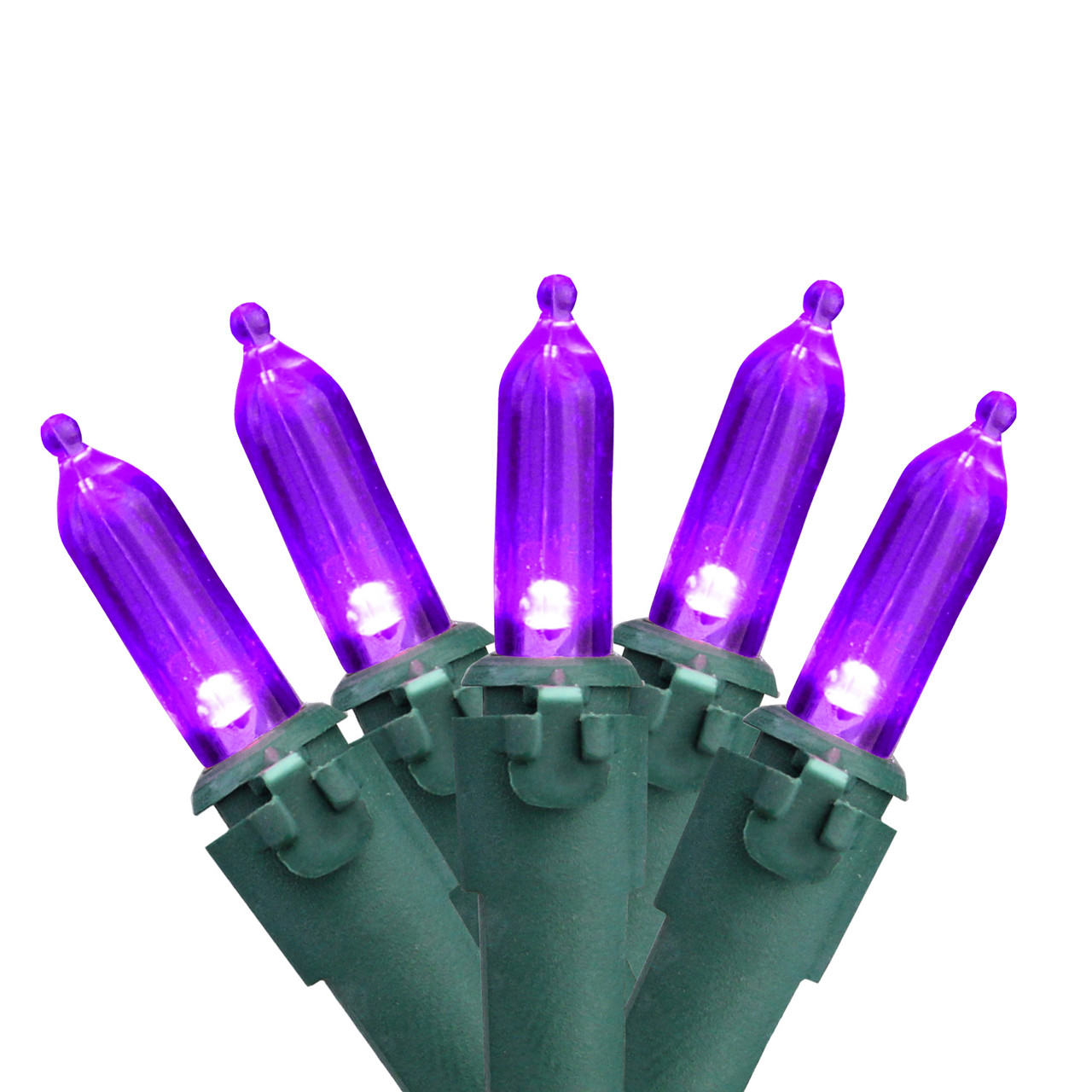 100-count purple LED mini Christmas lights