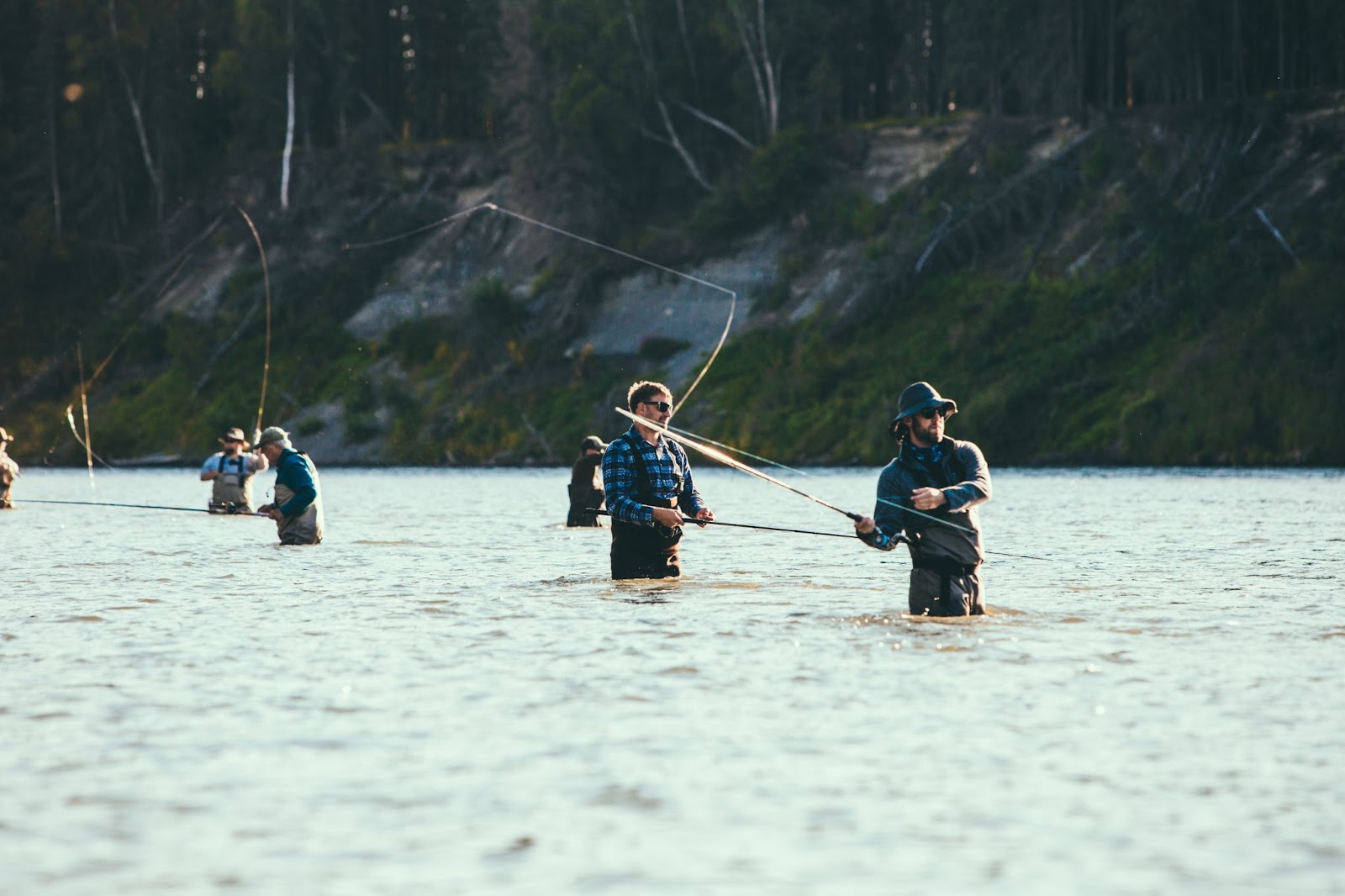 Men fishing in Alaska