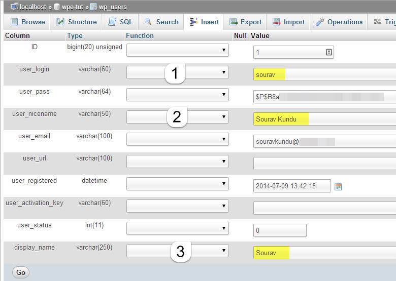 alterar o nome de usuário do administrador do wordpress 06