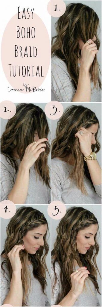 Boho Braids Hairstyles for girls