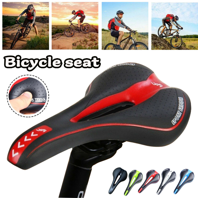 A mountain bike seat, especially if hard, has to be the right width for a cyclist's pelvic dimensions.  