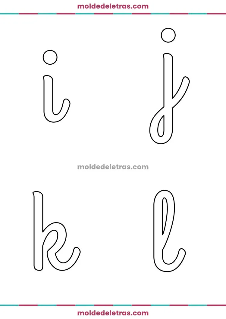 Moldes de letras para imprimir